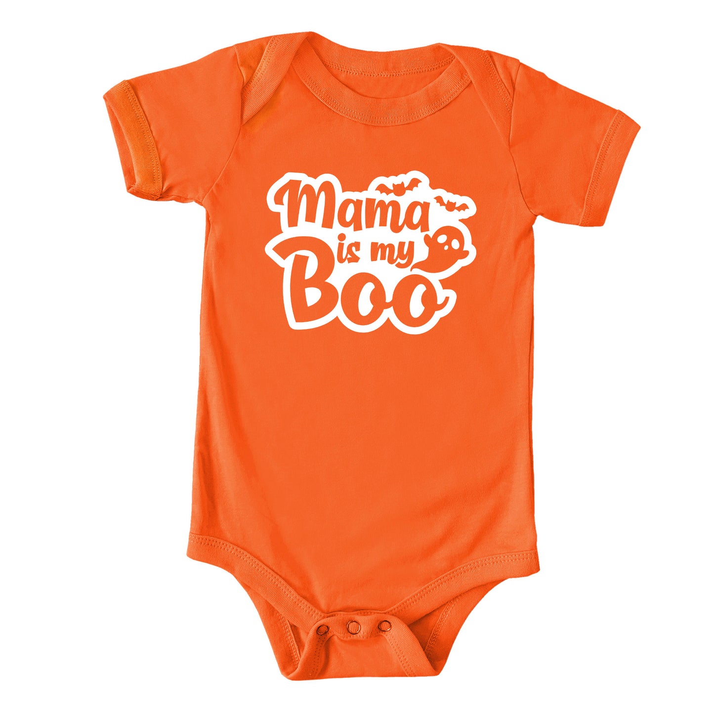 Mama Is My Boo Ghost | Baby Graphic Short Sleeve Onesie