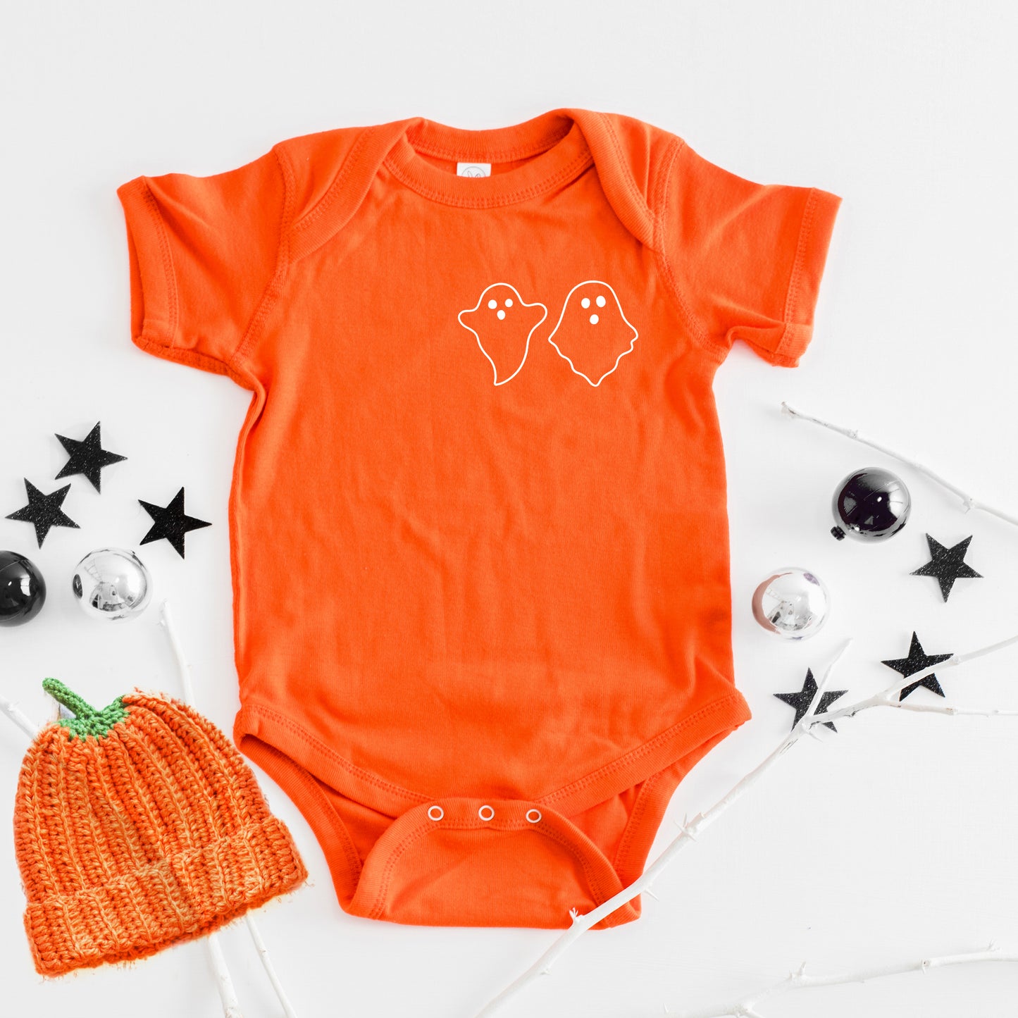 Boho Ghost Mini | Baby Graphic Short Sleeve Onesie