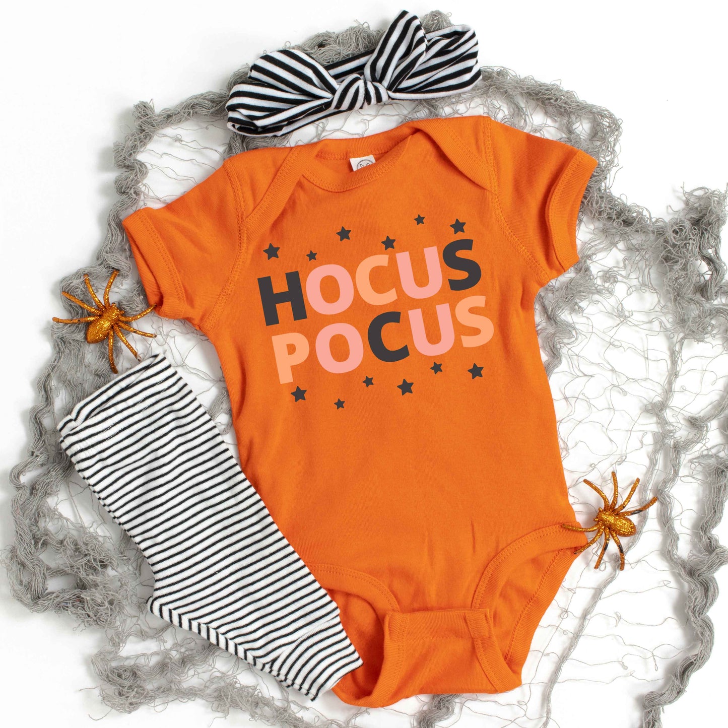 Hocus Pocus Colorful Stars | Baby Graphic Short Sleeve Onesie