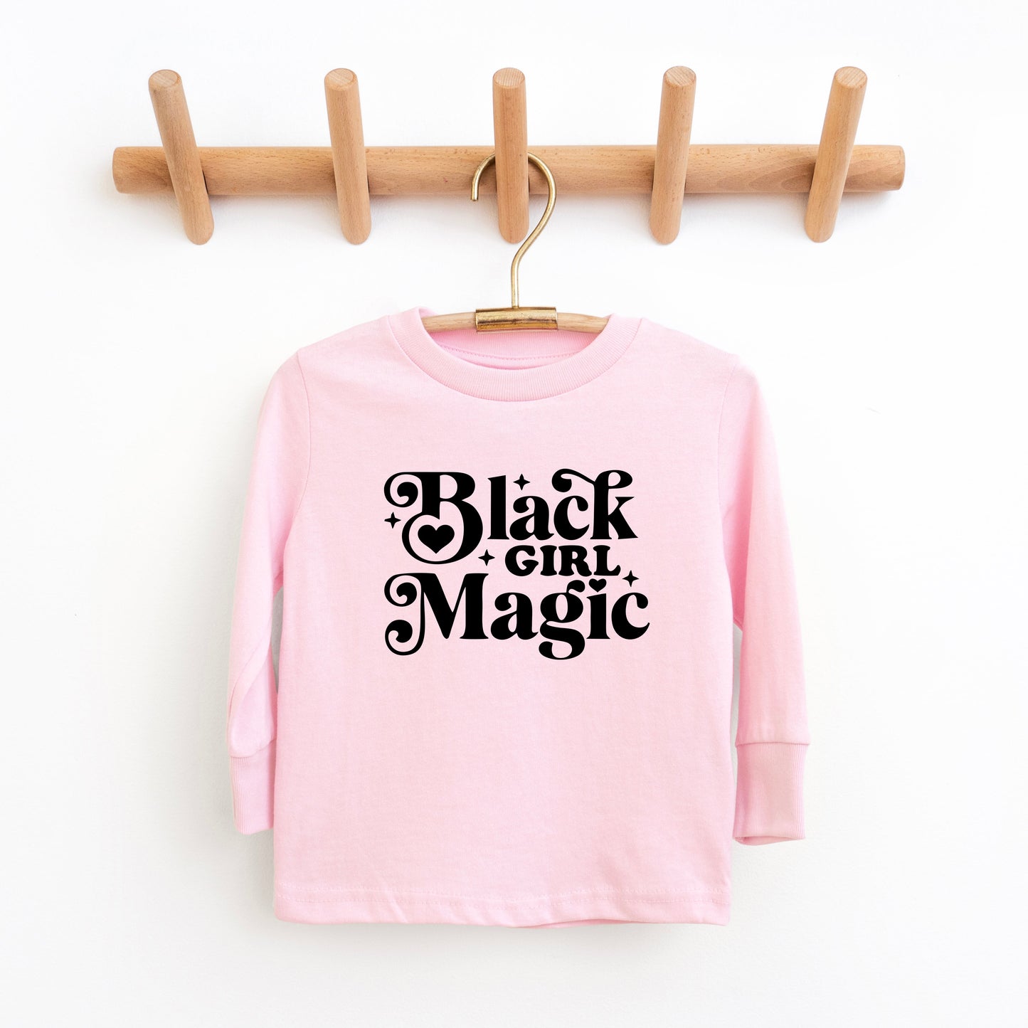 Black Girl Magic | Toddler Graphic Long Sleeve Tee