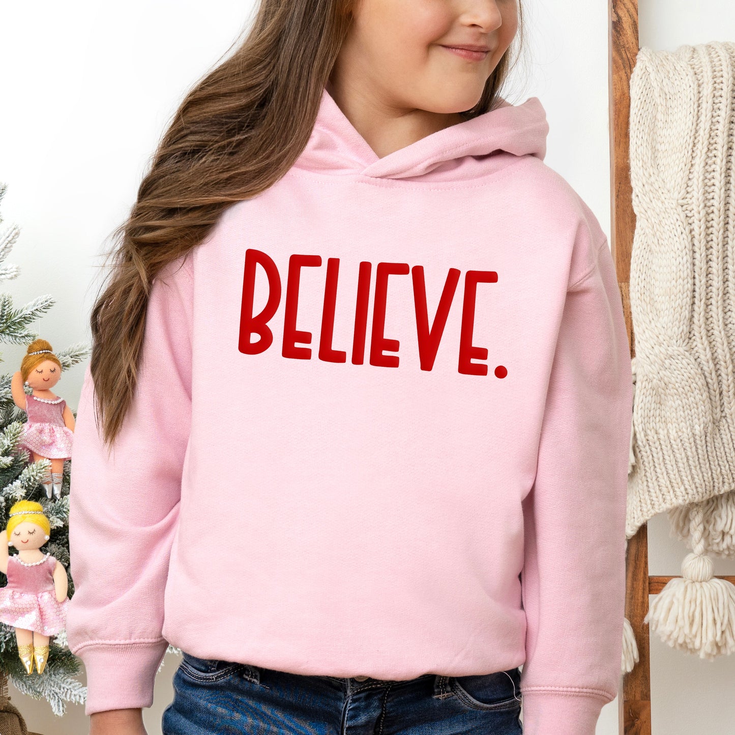 Believe Bold Puff Print | Toddler Graphic Hoodie