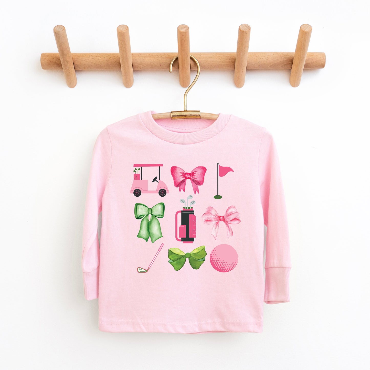 Golf Icons Coquette | Youth Graphic Long Sleeve Tee