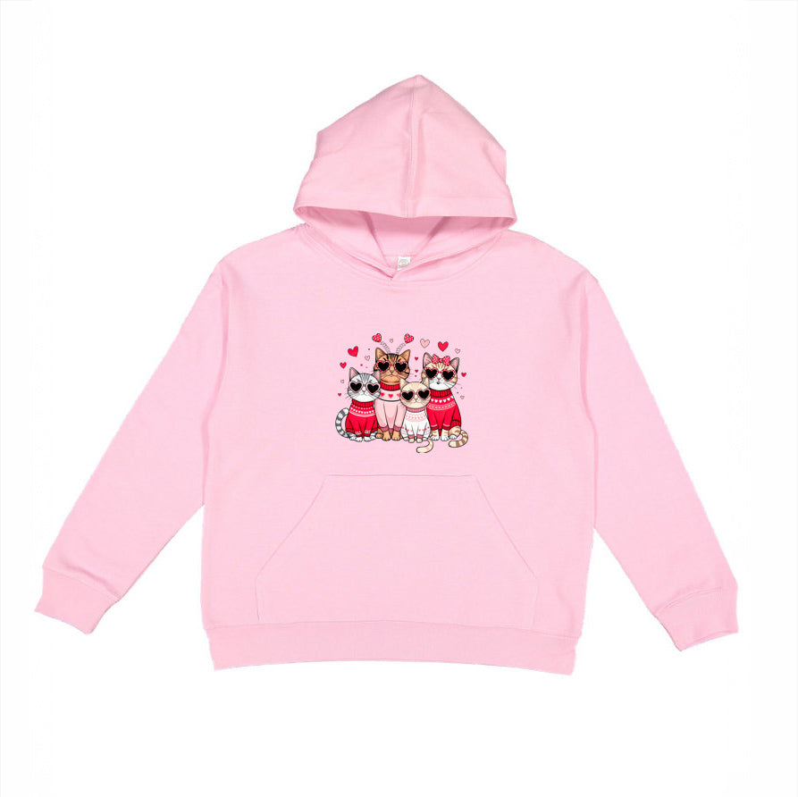 Valentine Kittens | Youth Graphic Hoodie