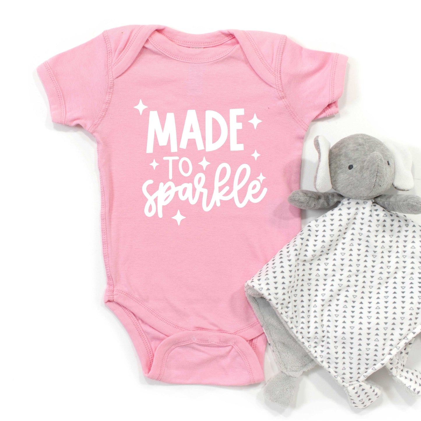 Made To Sparkle | Baby Graphic Short Sleeve Onesie