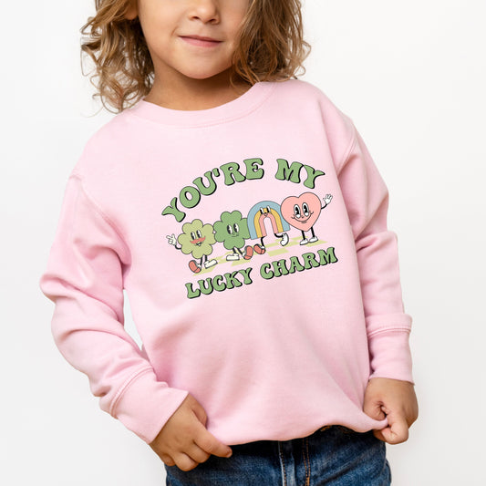 You're My Lucky Charm Clovers | Youth Ultra-Soft Graphic Sweatshirt