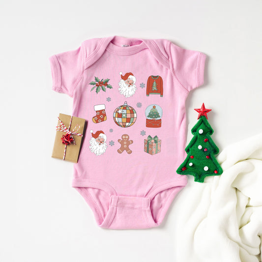 Christmas Collage | Baby Graphic Short Sleeve Onesie