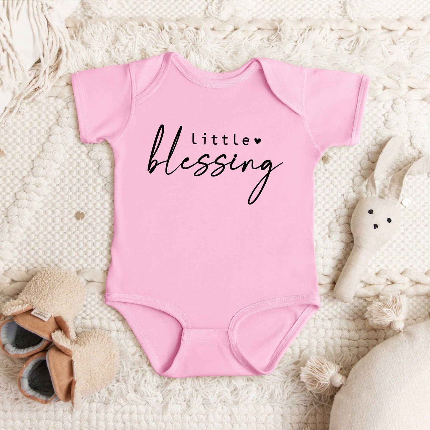 Little Blessing Heart | Baby Graphic Short Sleeve Onesie