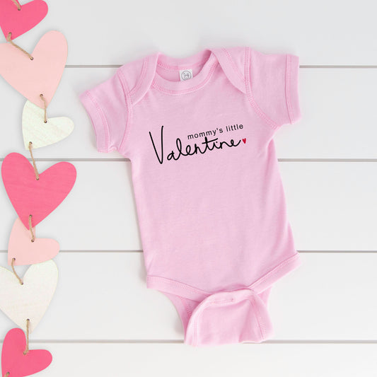 Mommy's Little Valentine | Baby Graphic Short Sleeve Onesie