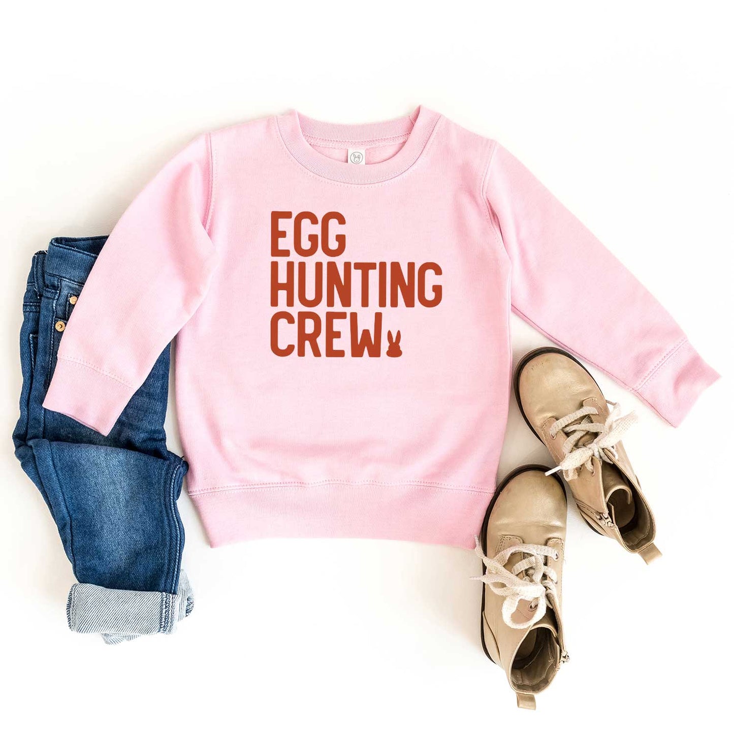 Egg Hunting Crew Bunny | Toddler Sweatshirt