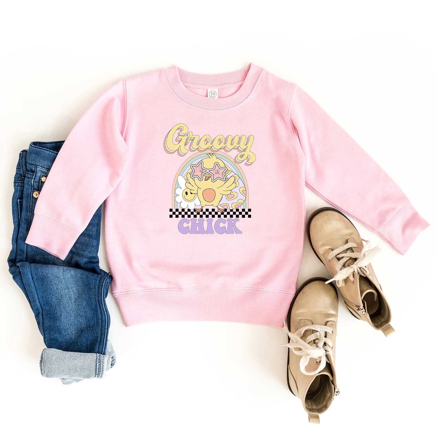 Groovy Easter Chick | Toddler Sweatshirt
