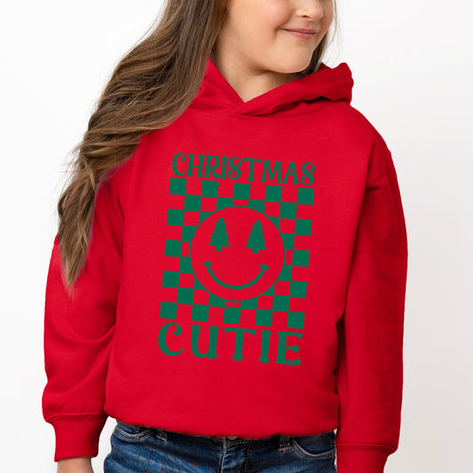 Christmas Cutie Checkered | Toddler Graphic Hoodie