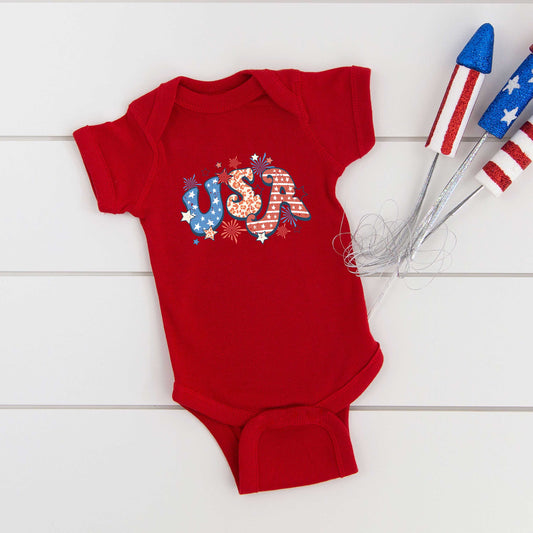 Retro USA | Baby Graphic Short Sleeve Onesie