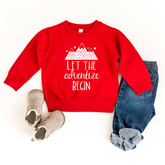Let The Adventure Begin Mountains | Toddler Sweatshirt