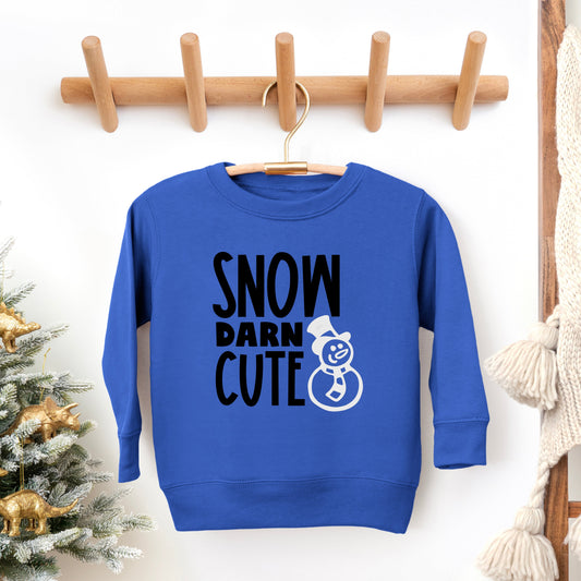 Snow Darn Cute Glitter | Toddler Graphic Sweatshirt