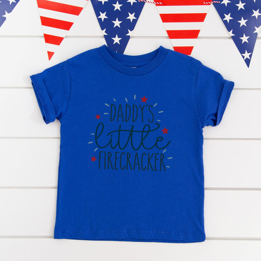 Daddy's Little Firecracker | Toddler Graphic Short Sleeve Tee