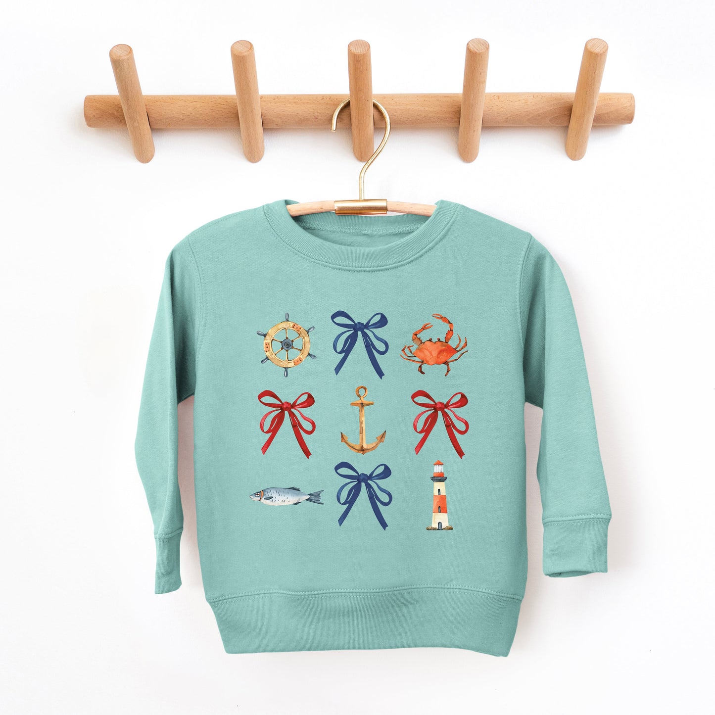 Coquette Nautical Collage | Youth Ultra-Soft Graphic Sweatshirt