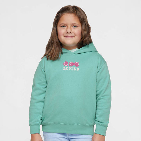 Embroidered Be Kind Turning Smiles | Toddler Graphic Hoodie