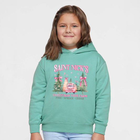 Coquette St. Nick's Tree Farm | Toddler Graphic Hoodie