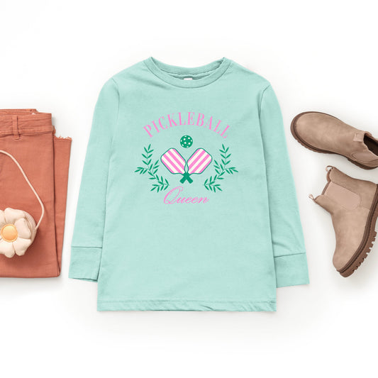 Pickleball Queen | Youth Graphic Long Sleeve Tee
