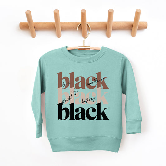 Black History Stacked | Youth Ultra-Soft Graphic Sweatshirt