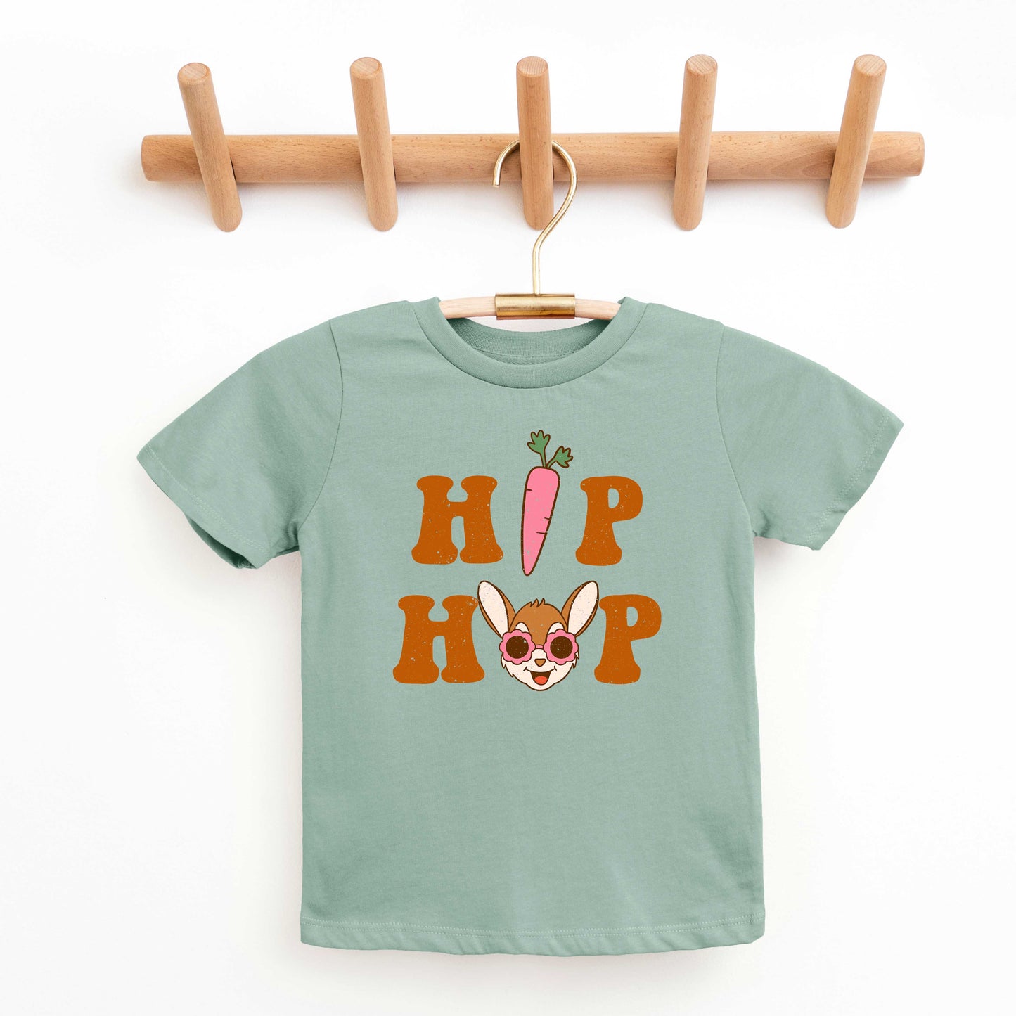 Hip Hop Bunny With Sunglasses | Youth Short Sleeve Crew Neck