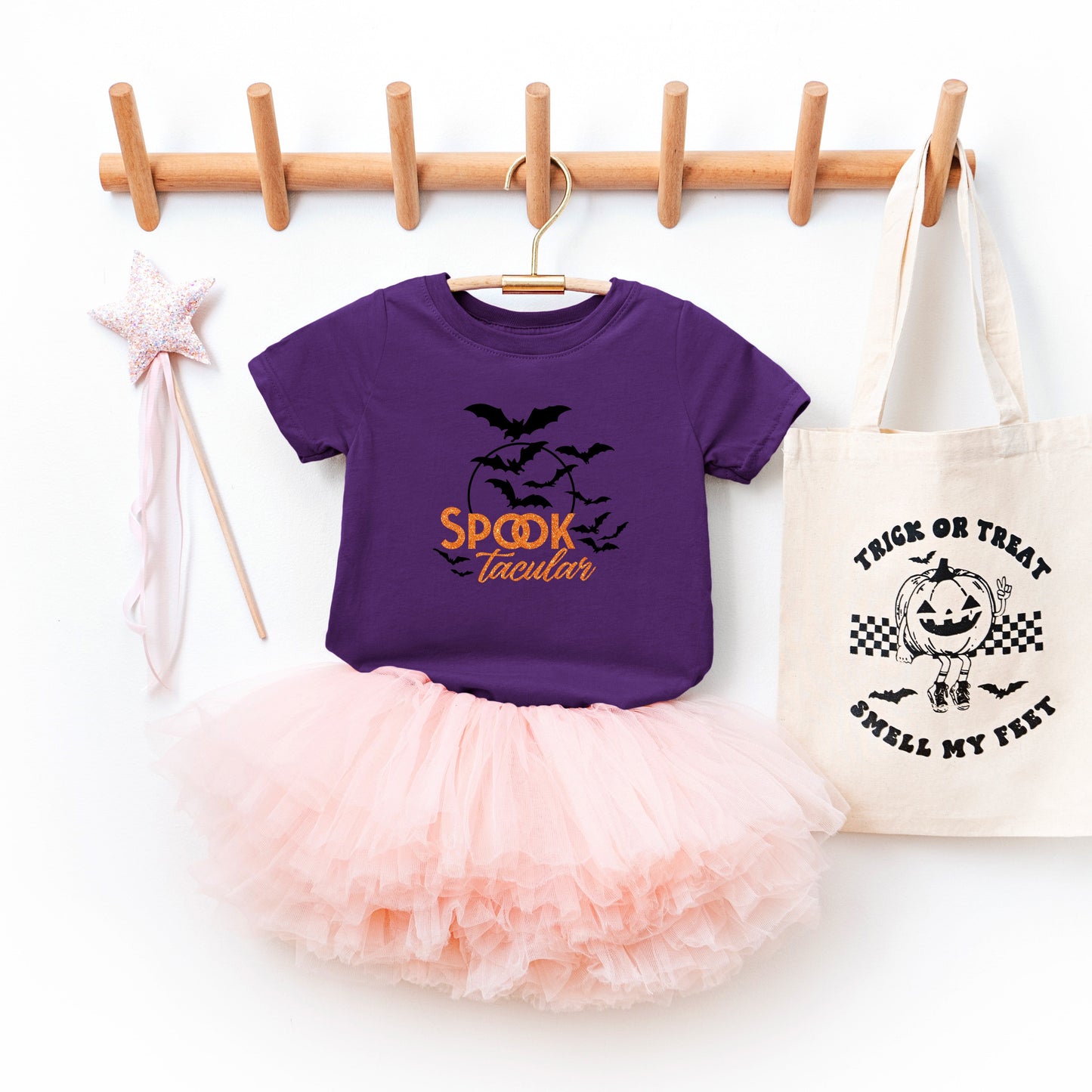SpookTacular Glitter | Youth Graphic Short Sleeve Tee