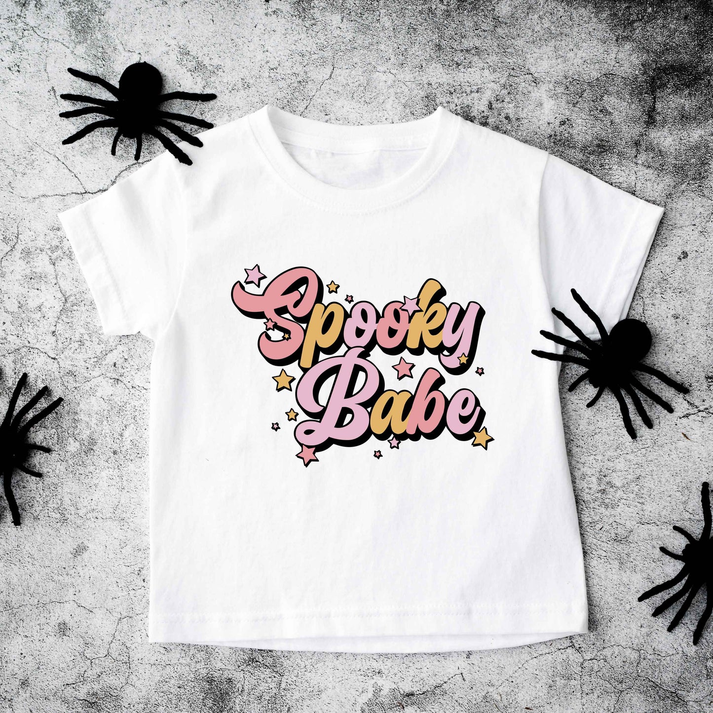 Spooky Babe Colorful | Toddler Graphic Short Sleeve Tee