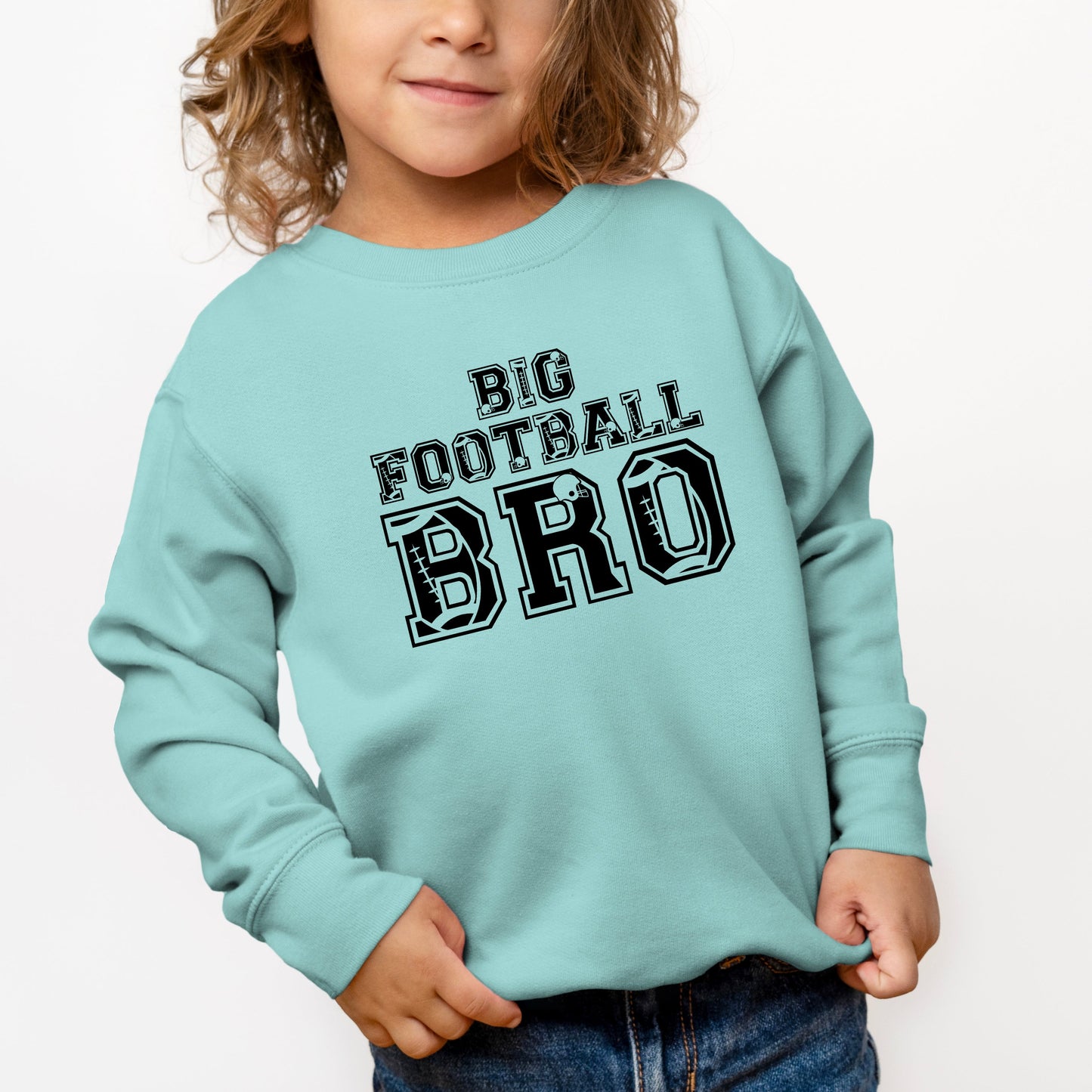 Big Football Bro | Toddler Graphic Sweatshirt