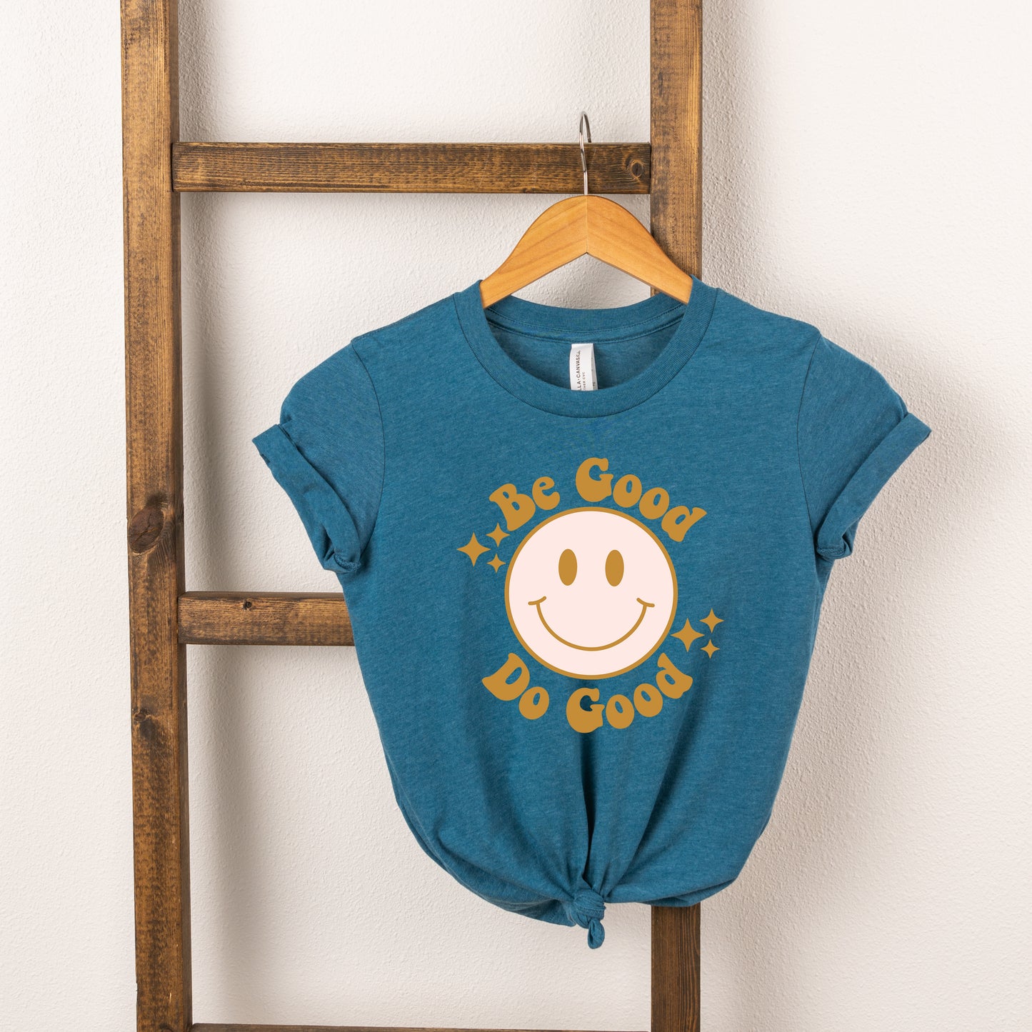 Be Good Do Good Smiley Face | Toddler Short Sleeve Crew Neck