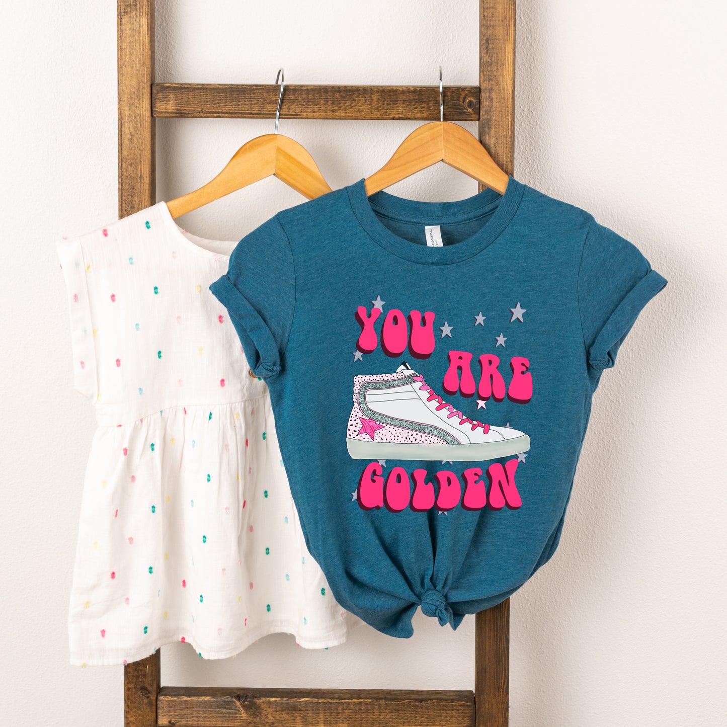 You Are Golden Shoe | Youth Graphic Short Sleeve Tee