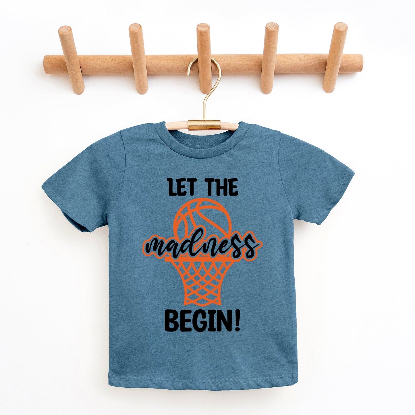 Basketball Madness Hoop | Toddler Graphic Short Sleeve Tee