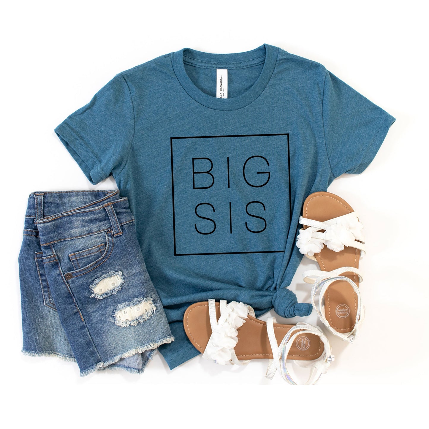 Big Sis Square | Youth Graphic Short Sleeve Tee