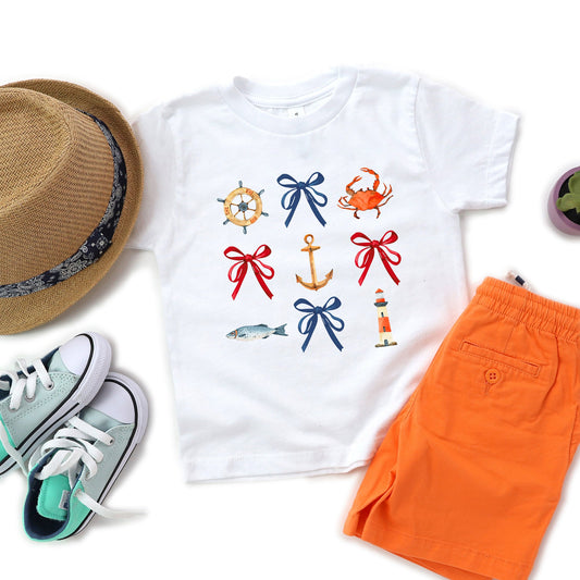 Coquette Nautical Collage | Youth Graphic Short Sleeve Tee