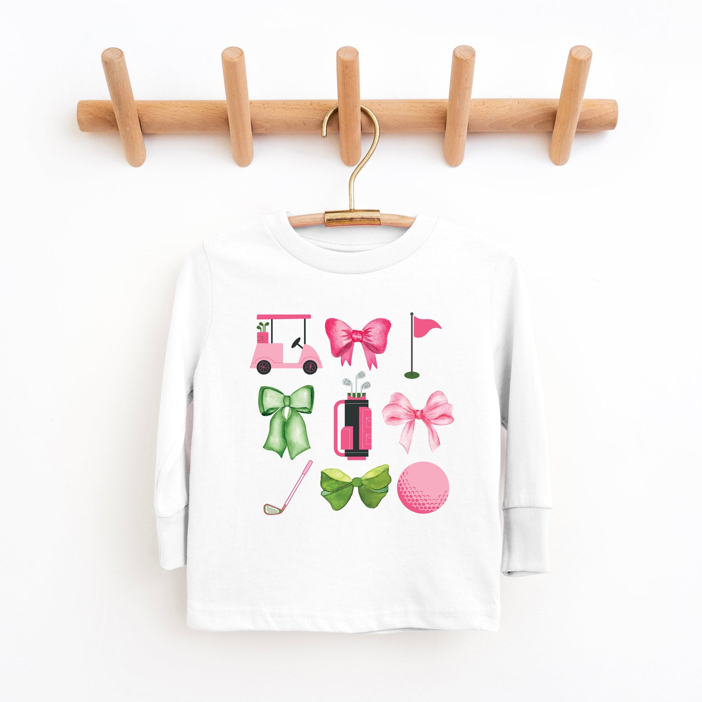 Golf Icons Coquette | Youth Graphic Long Sleeve Tee