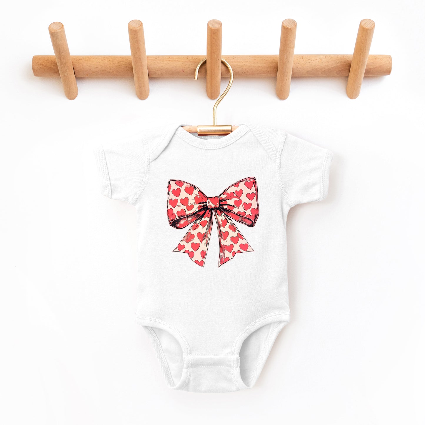 Coquette Hearts | Baby Graphic Short Sleeve Onesie