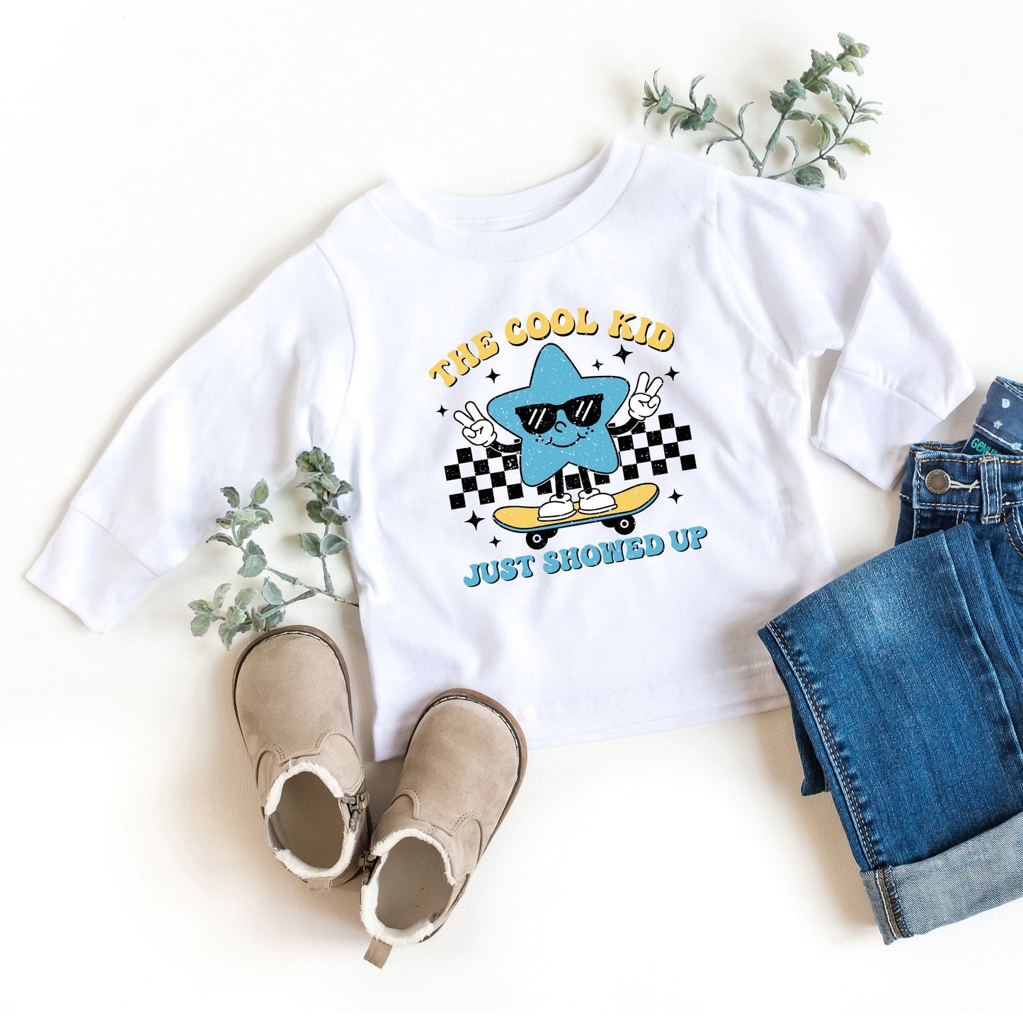 Cool Kid Star | Youth Graphic Long Sleeve Tee