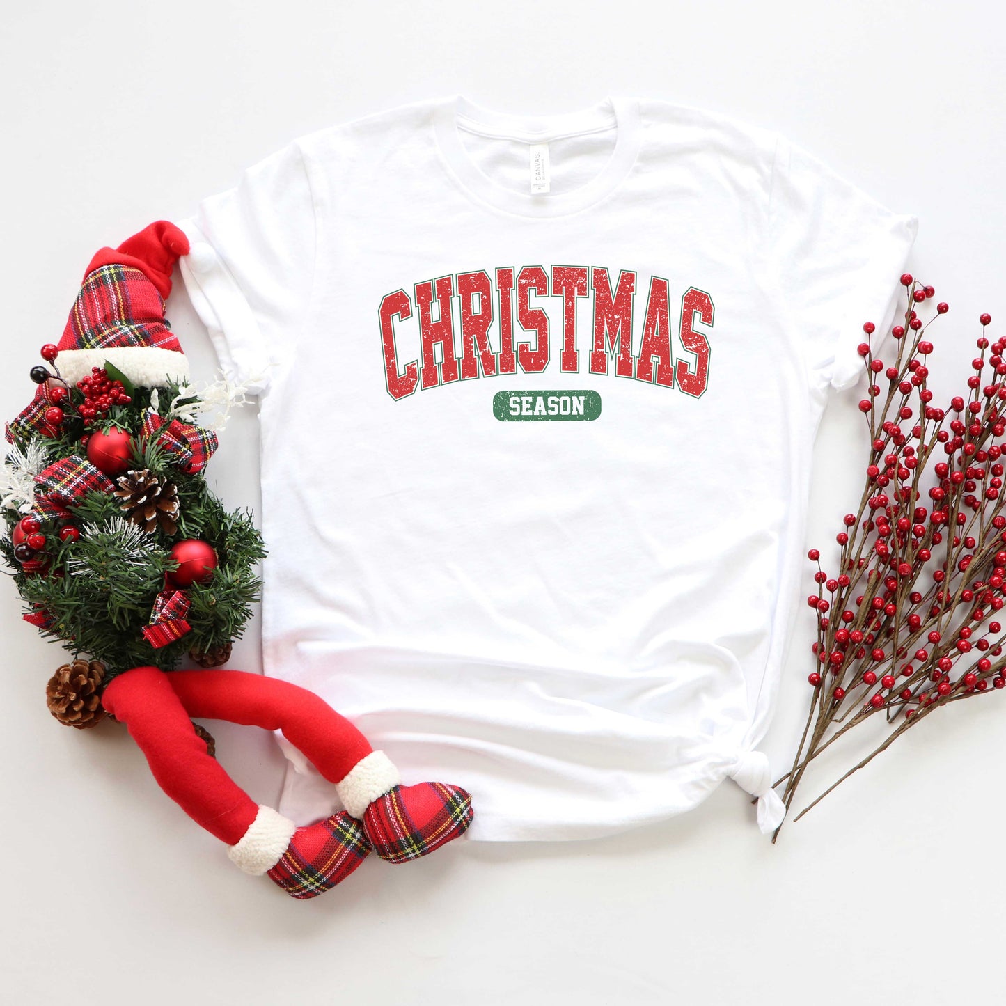 Varsity Christmas Season | Youth Graphic Short Sleeve Tee