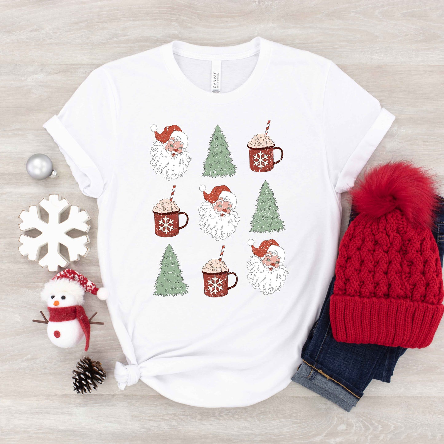 Tree And Mug Collage | Youth Graphic Short Sleeve Tee