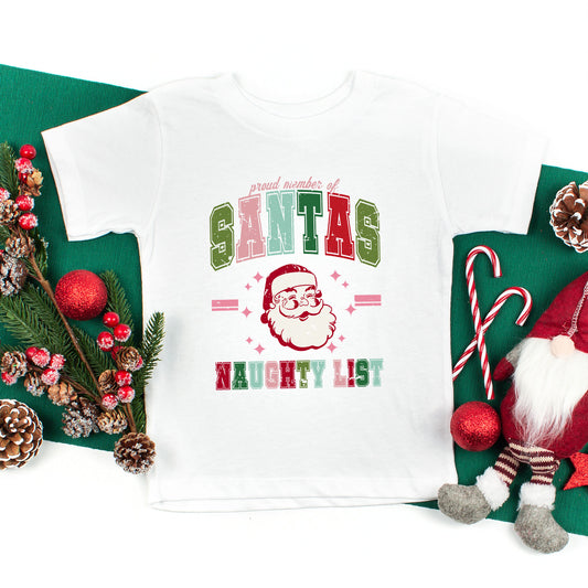 Member Of Santa's Naughty List | Youth Graphic Short Sleeve Tee