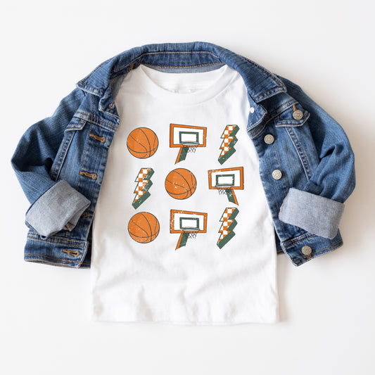Basketball Collage | Youth Short Sleeve Crew Neck