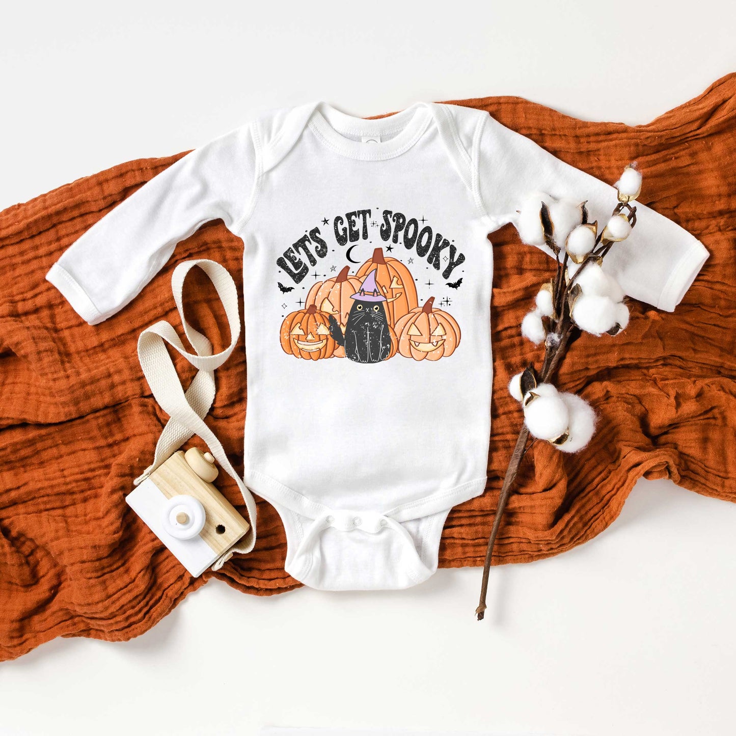 Let's Get Spooky | Baby Graphic Long Sleeve Onesie