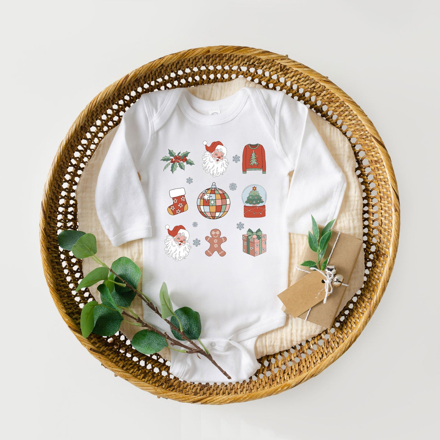 Christmas Collage | Baby Graphic Long Sleeve Onesie
