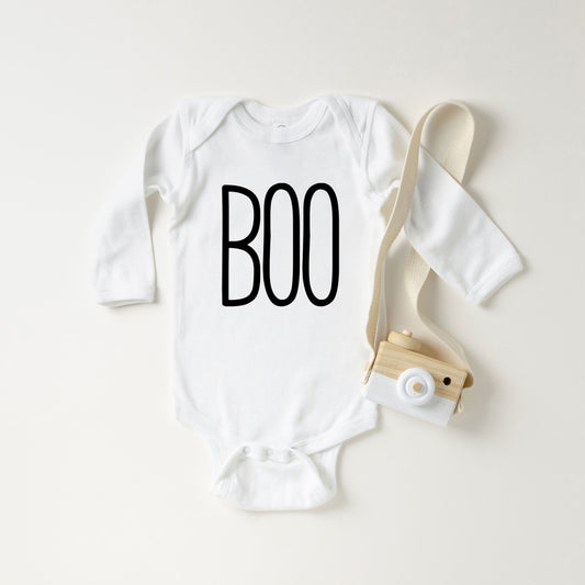 Boo Word | Baby Graphic Long Sleeve Onesie