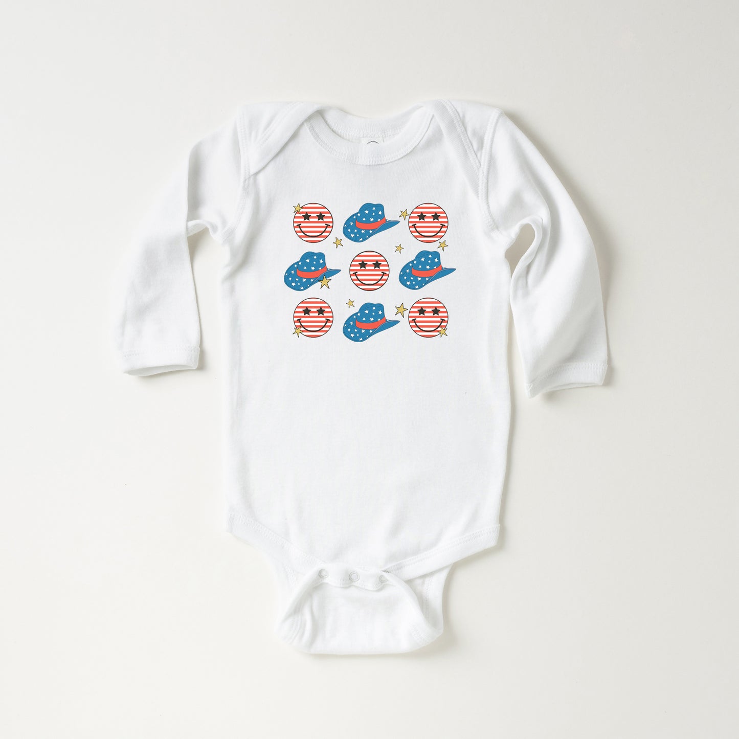 Cowgirl Smiley | Baby Long Sleeve Onesie