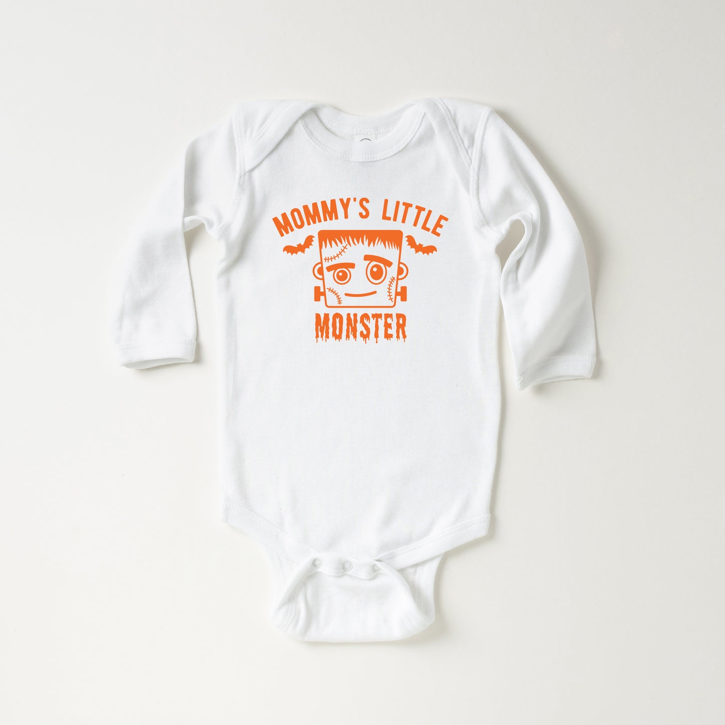 Mommy's Little Monster Boy | Baby Graphic Long Sleeve Onesie