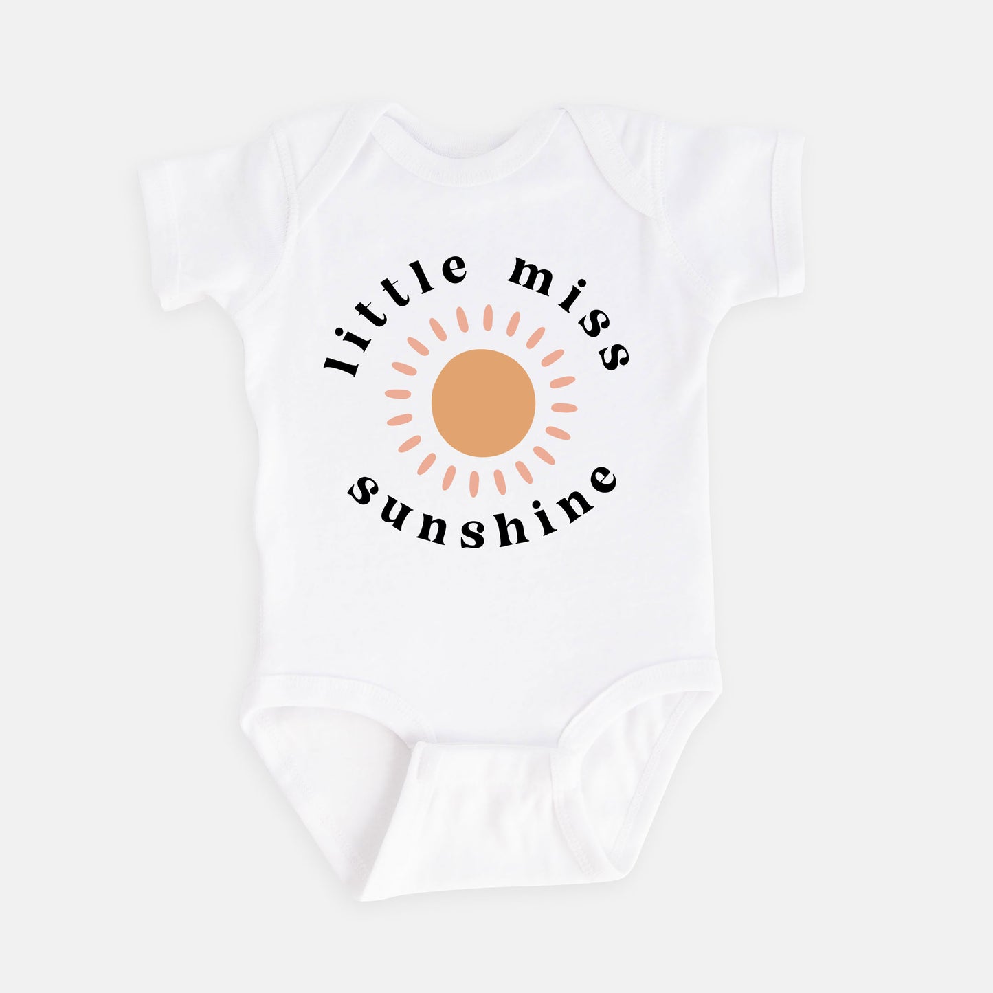 Little Miss Sunshine Sun | Baby Graphic Short Sleeve Onesie
