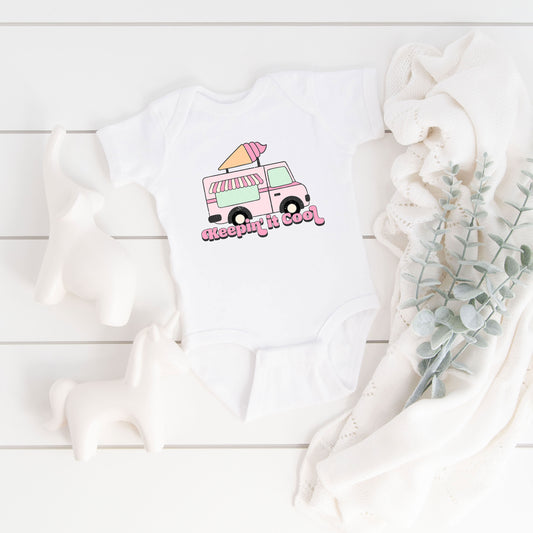 Keepin' It Cool Truck | Baby Graphic Short Sleeve Onesie