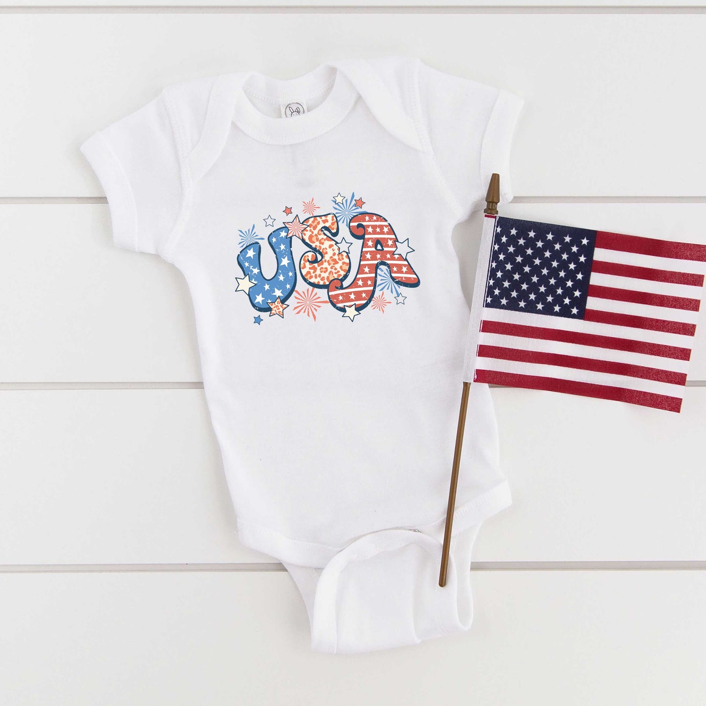Retro USA | Baby Graphic Short Sleeve Onesie