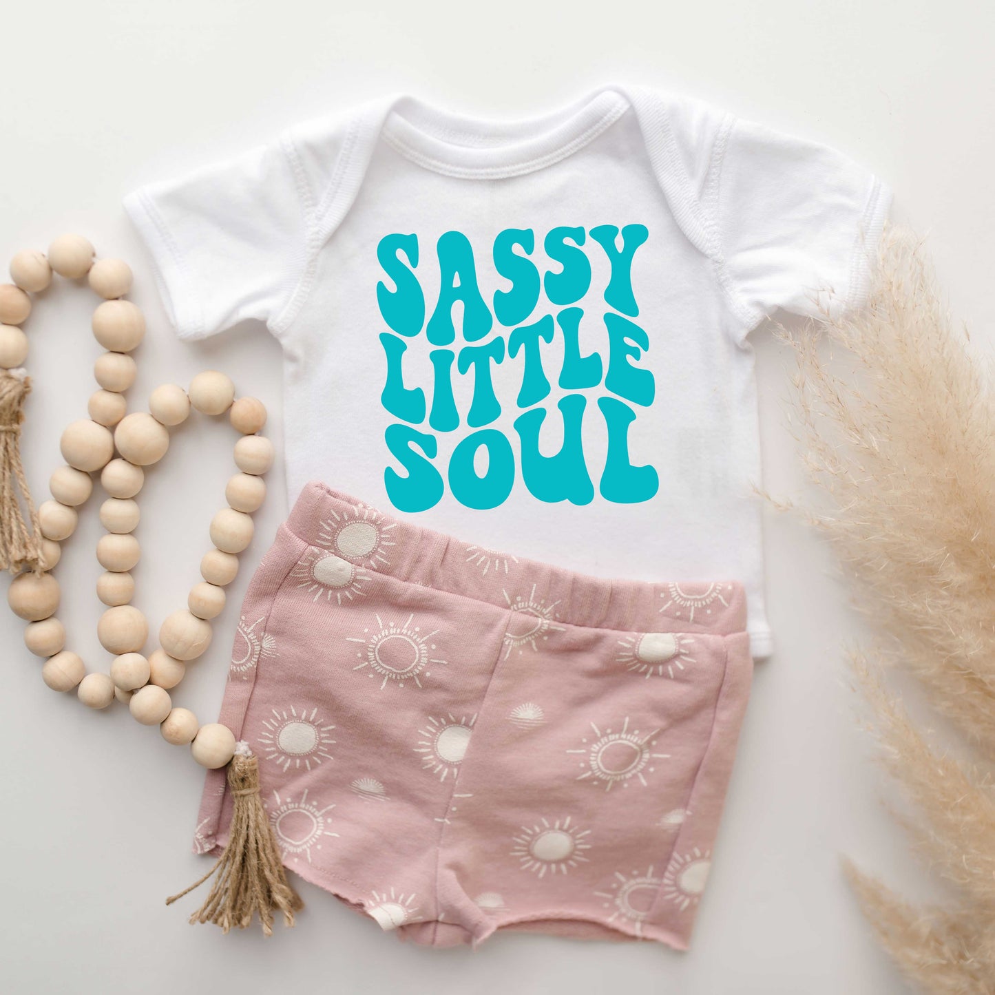 Sassy Little Soul Wavy | Baby Graphic Short Sleeve Onesie