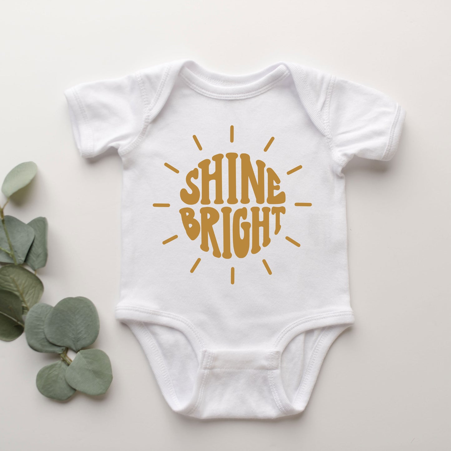 Shine Bright Sun | Baby Graphic Short Sleeve Onesie